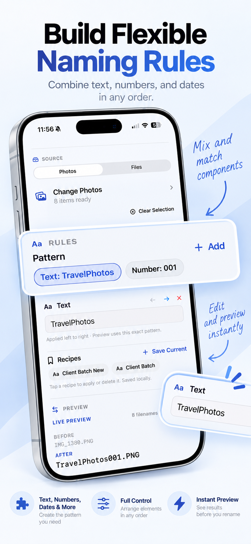 Rename Photos v3.0: Build Flexible Naming Rules