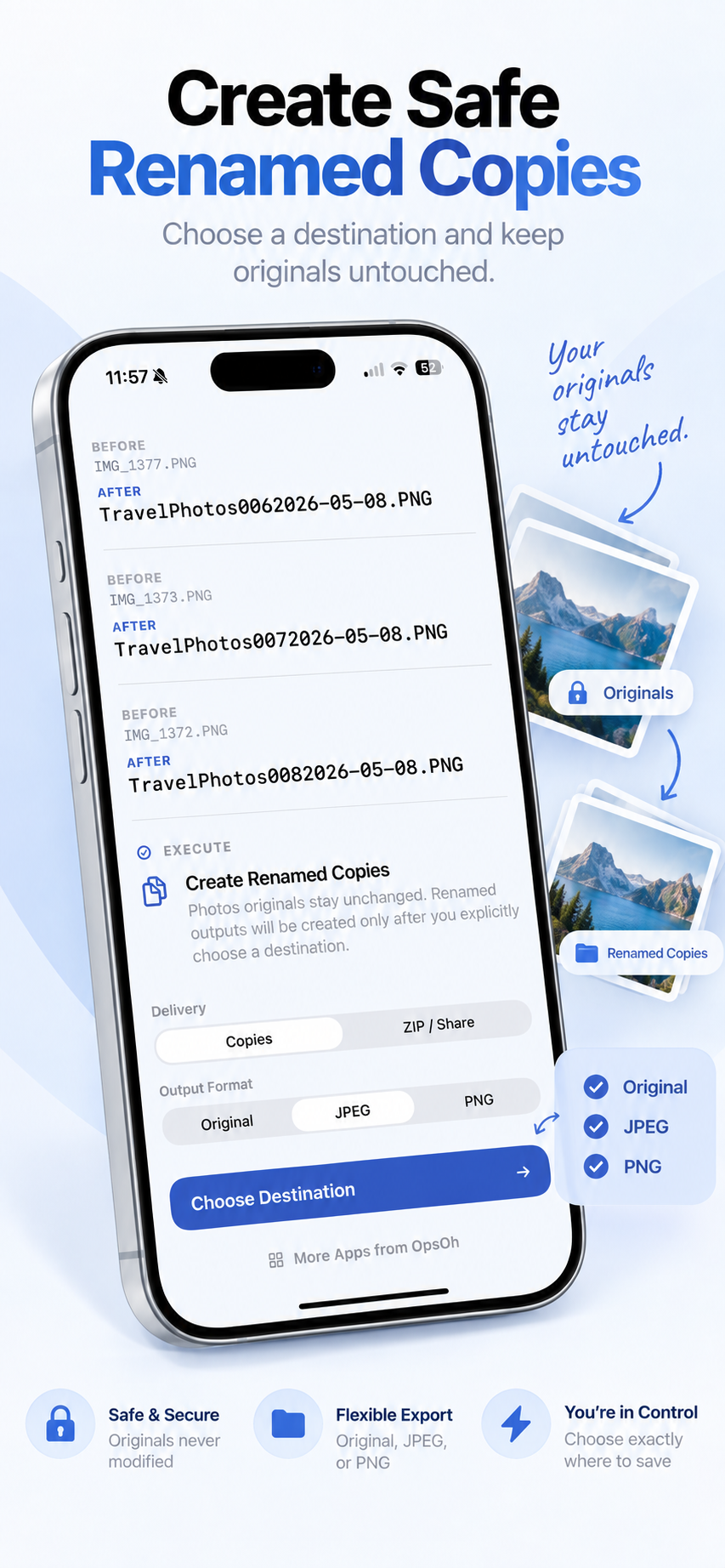 Rename Photos v3.0: Create Safe Renamed Copies