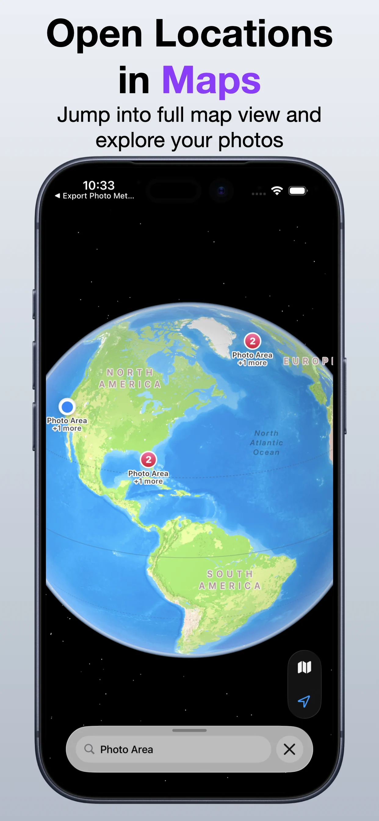 Photo Location Export screenshot 3: Preview extracted location data